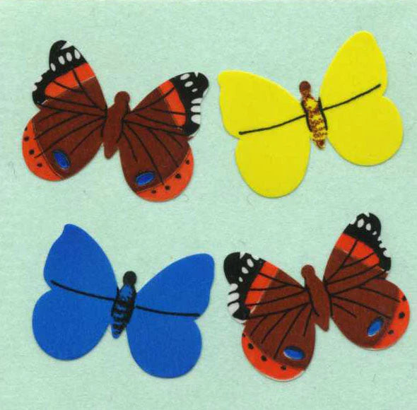 Stickermagic, Paper Stickers - Multicolored Butterflies