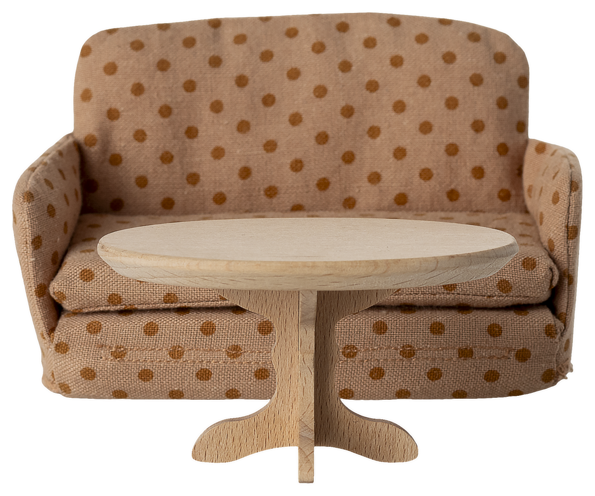 Ovaler Couchtisch, Maus - Natur. Maileg