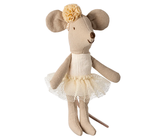 Maileg, Ballerina-Maus, Kleine Schwester - Cremefarben