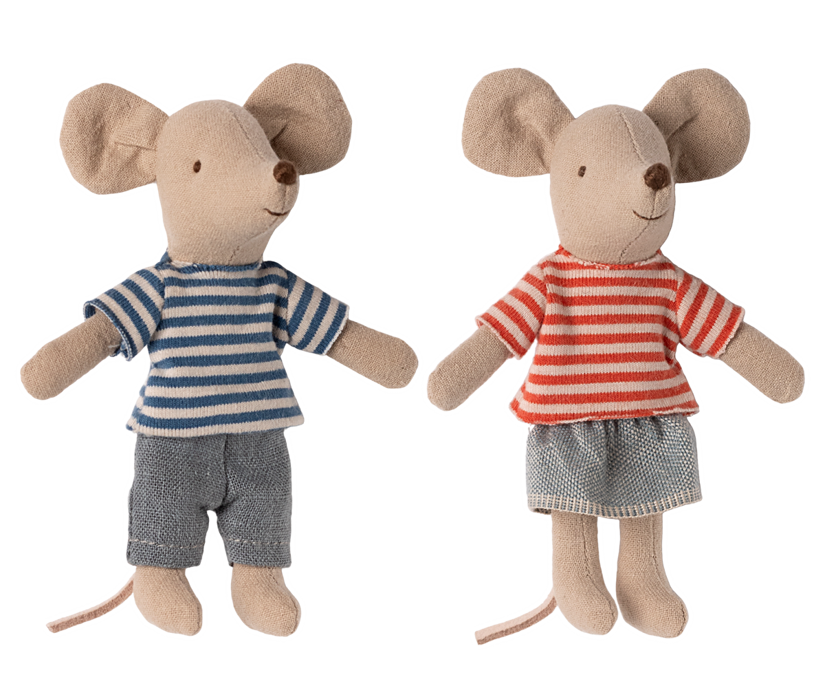 LouiMax und Stella, kleine Geschwistermäuse. Maileg