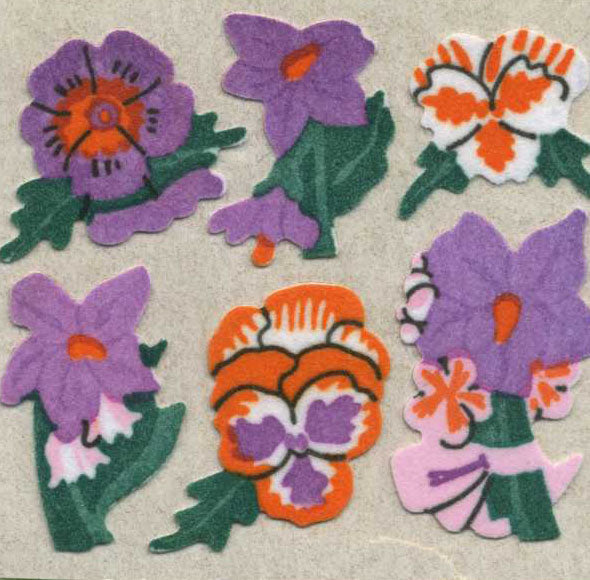 Stickermagic, Furrie Stickers - Pansies