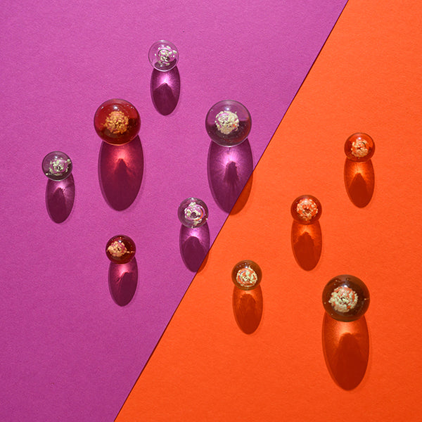 Magische Murmeln, Pink - Glow in the Dark, 12 Stück in Geschenkverpackung