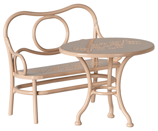 Café-Set, Maus, Groß - Blassrosa, Maus