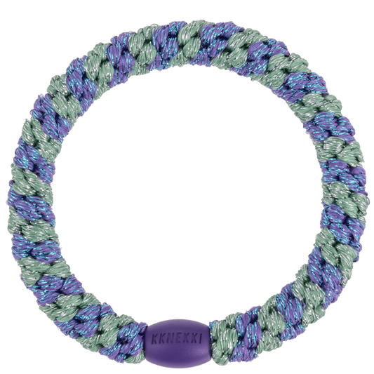 Purple Green Glitter Stripe, Kknekki