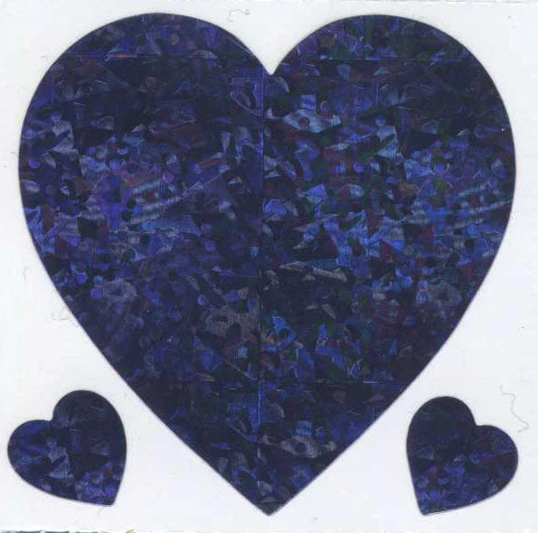 Stickermagic, Prismatic Stickers - Hearts Lilac
