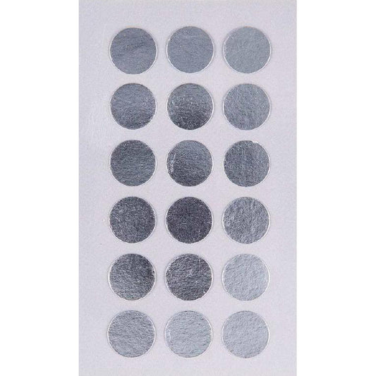 4 Sticker-Bögen PUNKTE, silber