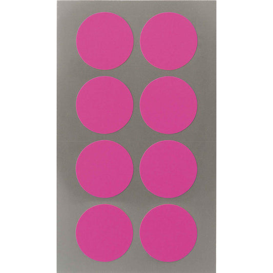 4 Sticker-Bögen PUNKTE, neonpink